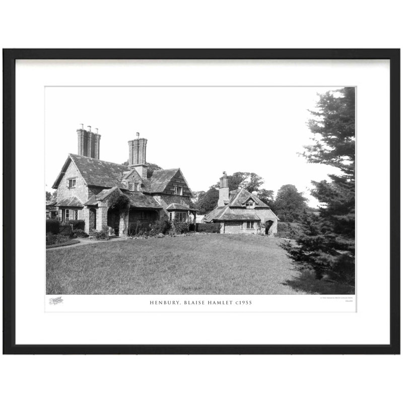 Henbury, Blaise Hamlet C1955 - Single Picture Frame Print, 40cm H X 50cm W x 2cm D