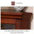17.01"Retro Solid Wood Rectangular Corner Cabinet