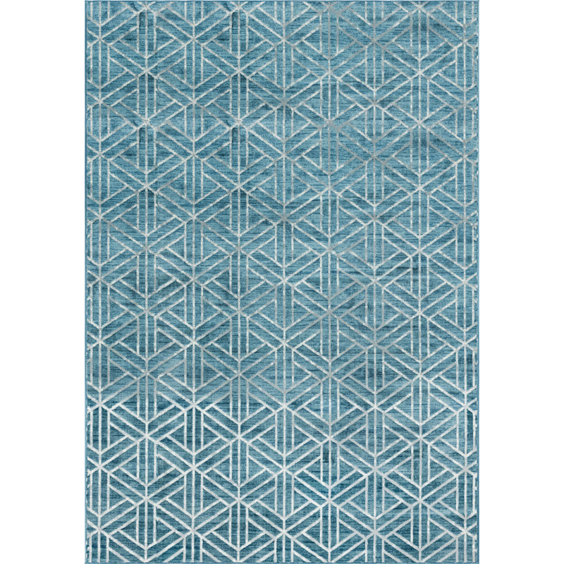 Nucla Geometric Indoor Rug, Rectangle 9'10" x 14'1"