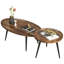 Ensemble de 2 tables basses gigognes Mid-Century