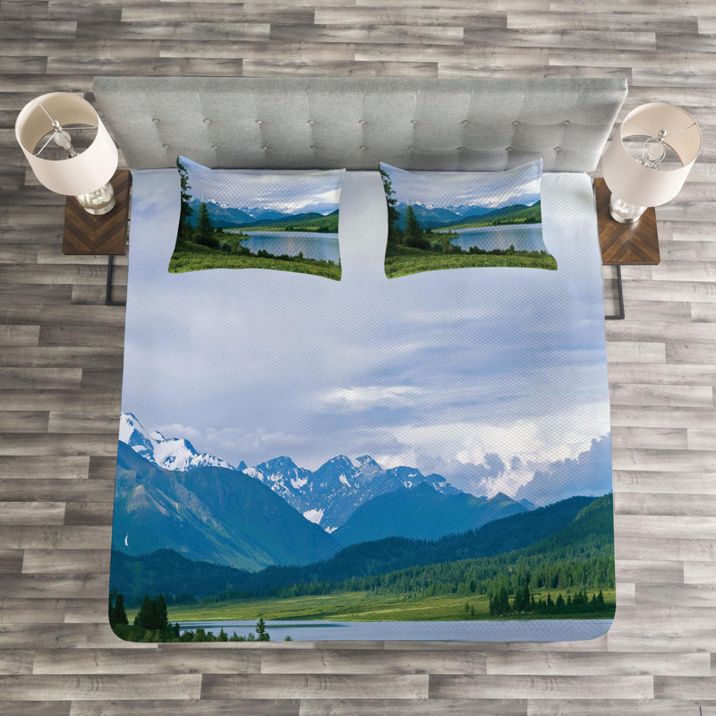 Nature Rustic Polyester Coverlet, King Coverlet + 2 Shams