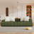 Latitude 103.9" Modern Sofa couch with Rubber Wood Legs, 4 Pillows, Upholstered Sofa,sofa,couch-663739497