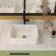 16"X12" White Ceramic Rectangular Vessel Bathroom Sink-124471312