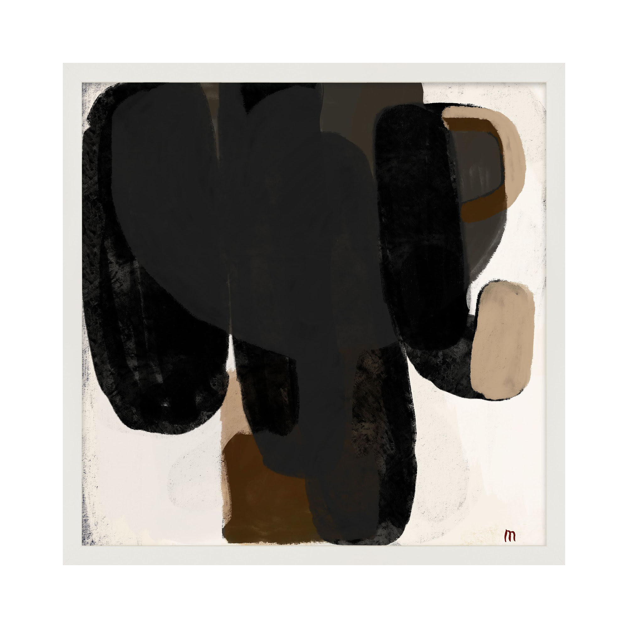 Abstract #2 by StudioM, White, 44" H x 44" W x 1.25" D