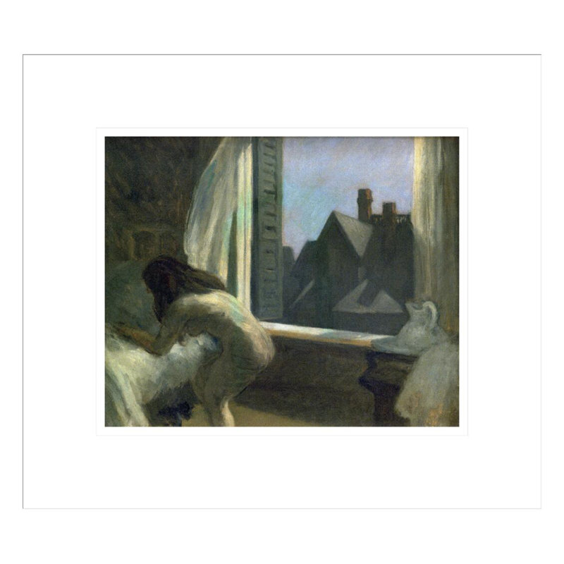 «Moonlight Interior» par Edward Hopper - impression giclée encadrée, H 13,75 po x l 15,52 po