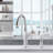 Artona Pull-Down Dual-Spray Bar Faucet - PVD Steel/White-55606479-22742993