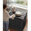 Armoire de rangement, buffet, console cannelée, buffet avec tablette réglable-1339562352