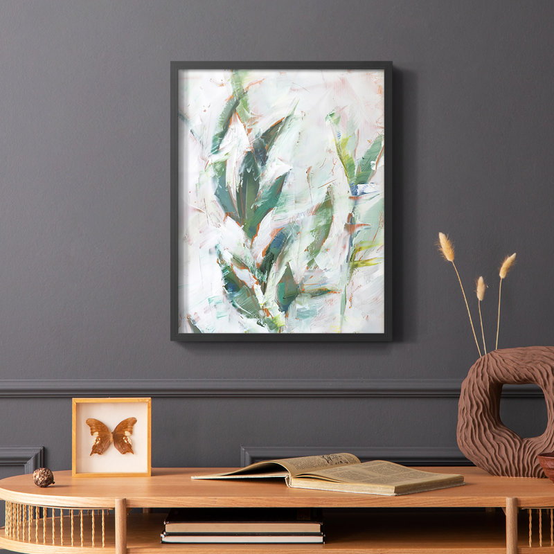 «Tropical Foliage Study II», reproduction encadrée - bois massif, Noir, H 28 po x l 22 po