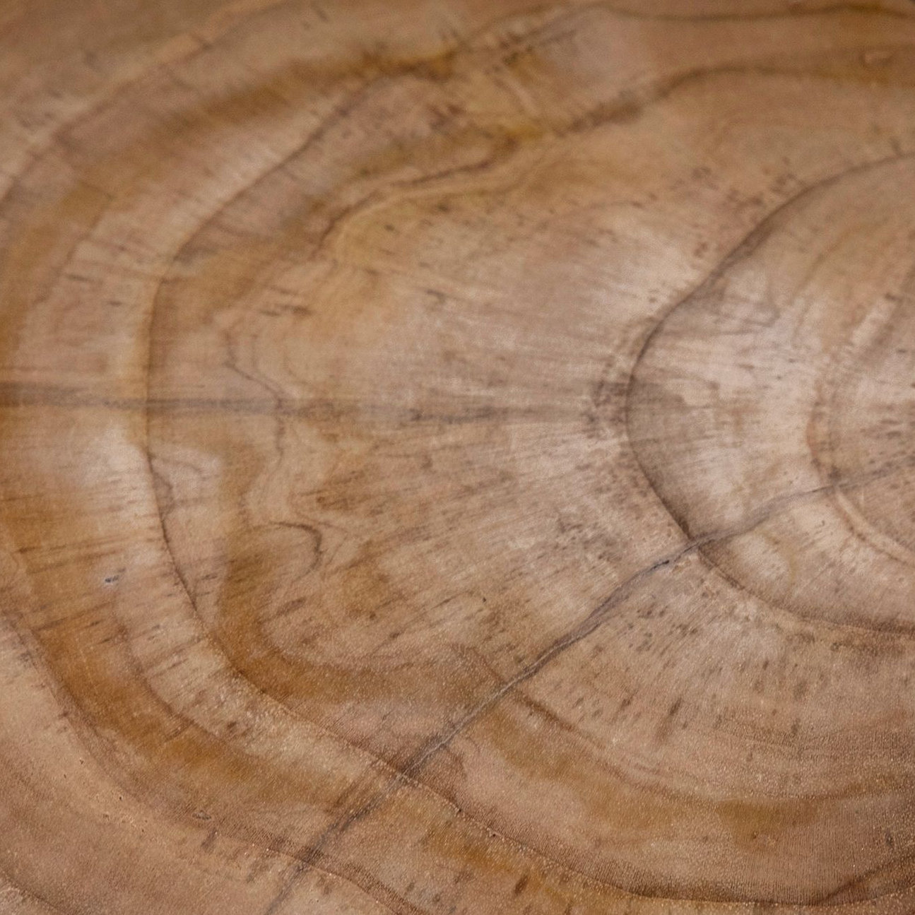 Solmar Solid Wood End Table, Natural Teak