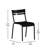 Merrymount Modern Commercial Grade 2 Slat Indoor/Outdoor Steel Dining Chair-1638319375-1675467937