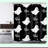 Haunted Haven Gothic Ghost Shower Curtain - Black & White Polyester Fabric with Hooks