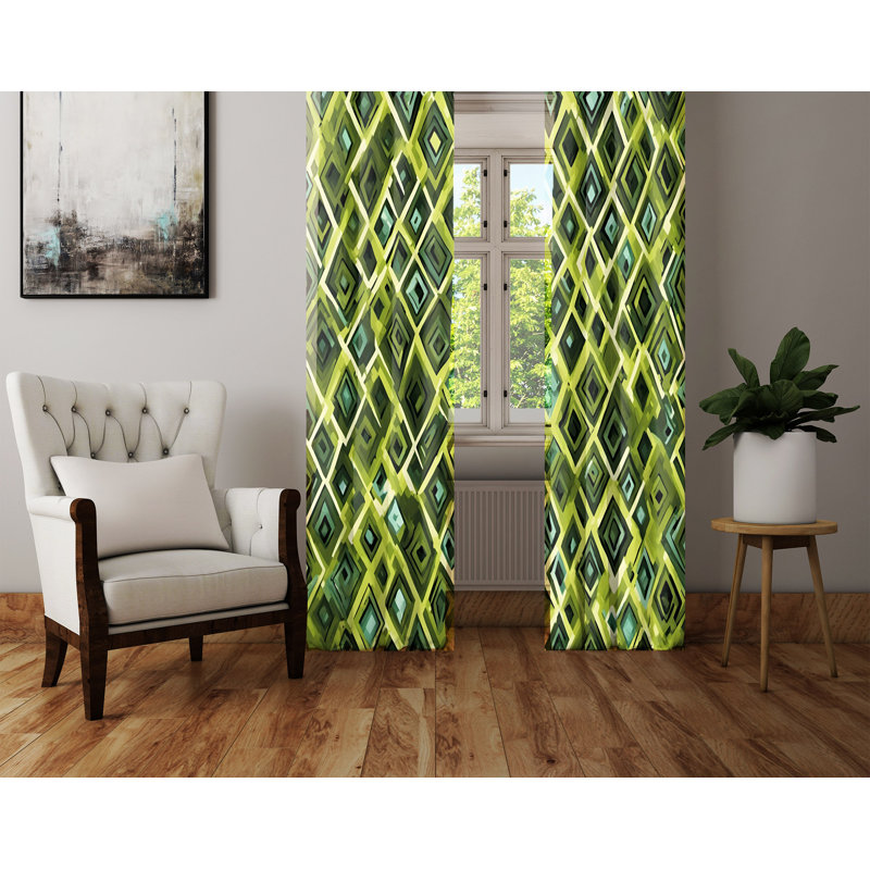 Semi Sheer Curtain Pair, 20" W x 52" L