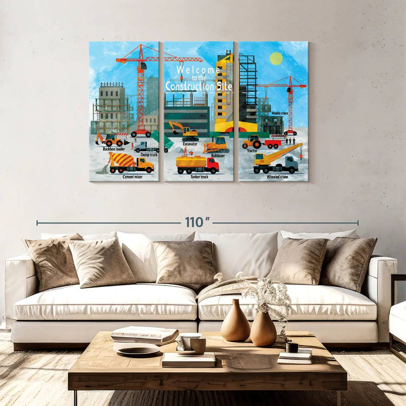 Ashelle Construction Site Chart, 48" H x 74" W