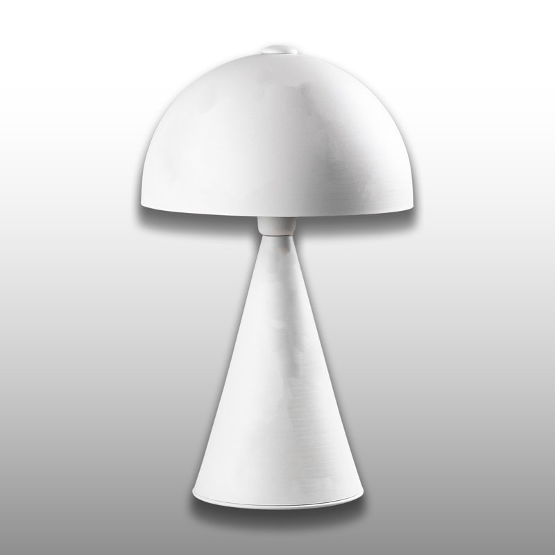 Lampe de table en métal, Blanc, Blanc