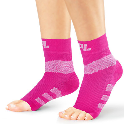 PowerLix 2-Pack Plantar Fasciitis Socks with Ankle Support Brace