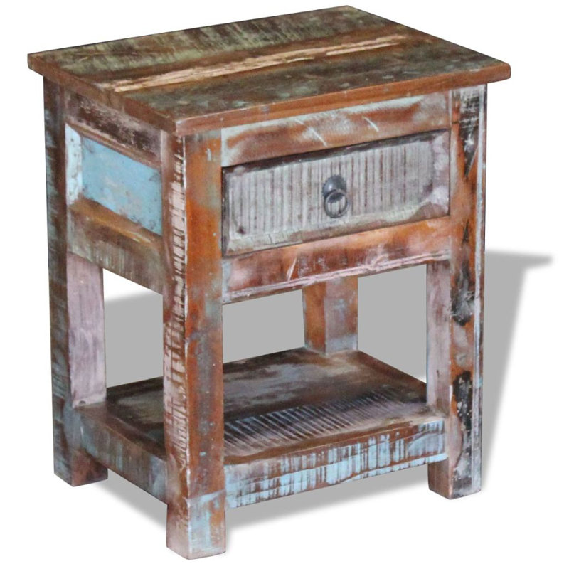 Annahda Solid Wood End Table