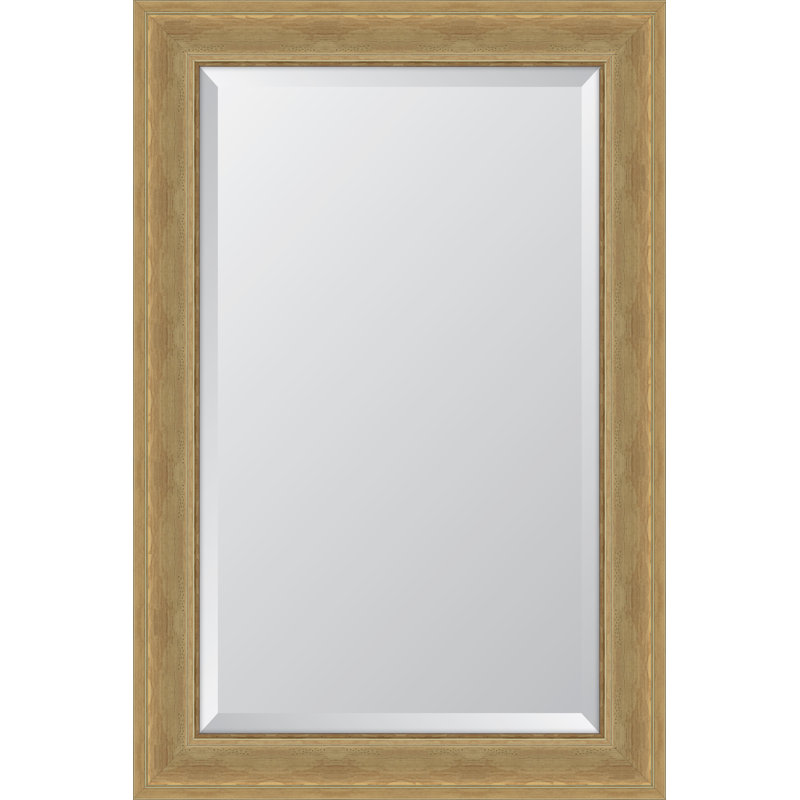 English Wall Mirror, 42" H x 30" W, Natural