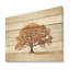 Essence brune de chêne I - art de chêne sur bois de pin naturel-859553888