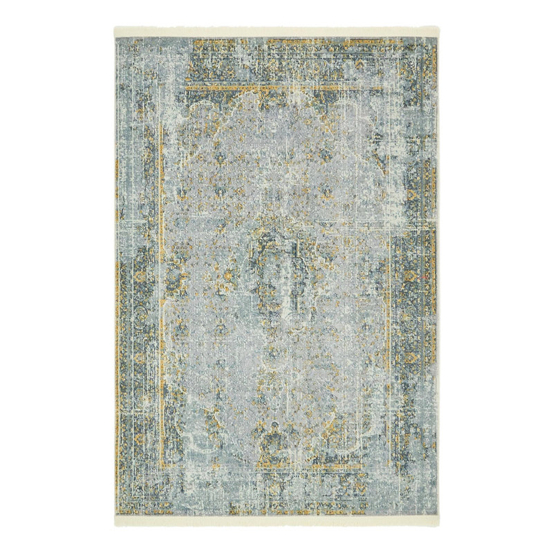Tapis d'intérieur gris Folmar, Rectangle 4 pi 3 po x 6 pi 1 po