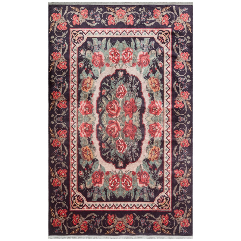 Floral Area Rug, Rectangle 160 x 230cm