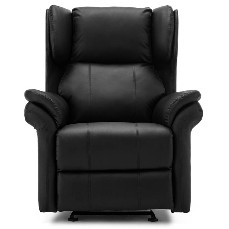 Shropshire Faux Leather Massage Chair, Black