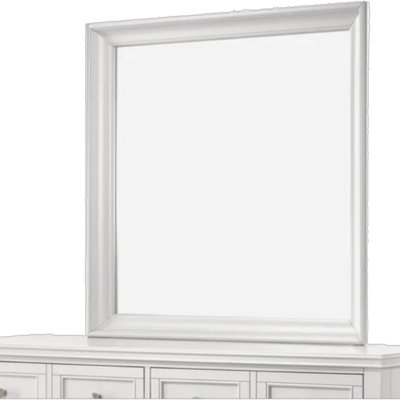 Miroir carré blanc