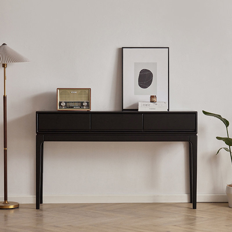 Console moderne et simple, H 35,4 po x l 59 po x P 13,8 po, Noir