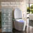 BCANHOME Smart Toilet with Tankless Bidet Wash, Auto Open Lid, 1.28 Gallons Auto Dual Flush, Heat Seat, Warm Wash/Dryer, Soft Closing, Remote Control