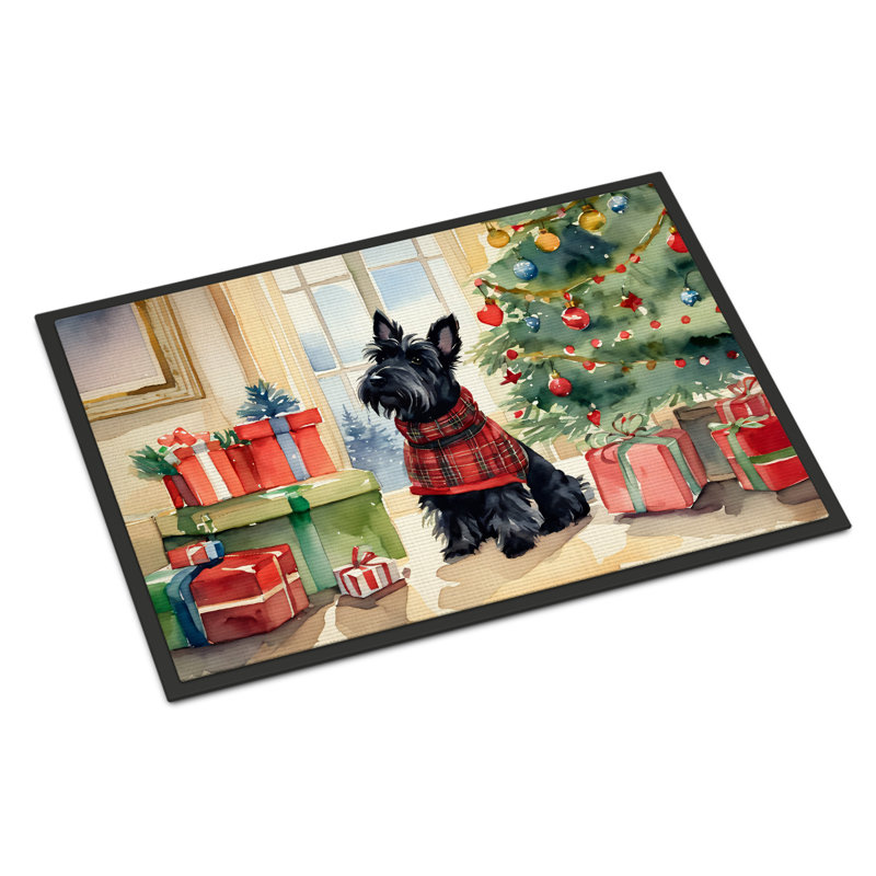 Jesseca Non-Slip Christmas Indoor Doormat, 24" W x 36" L
