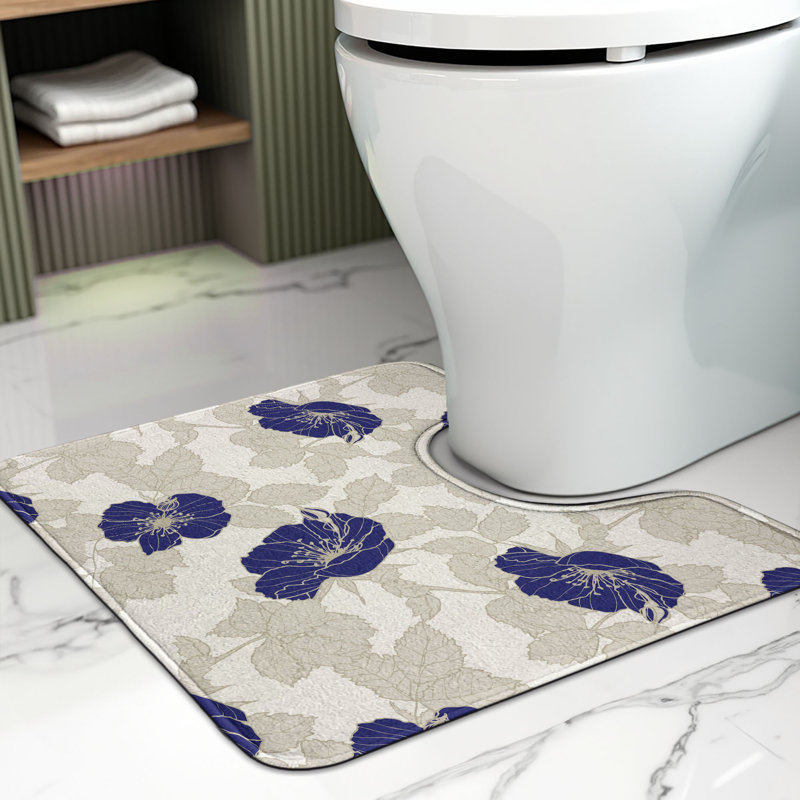  Tapis de salle de bain Flower U