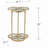 Glass Top End Table