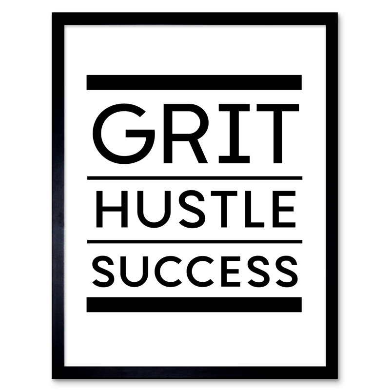 Grit Hustle Success - Single Picture Frame Print