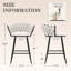 Tabouret de comptoir rembourré avec structure en métal-481605383-481605382