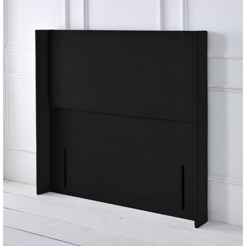 Upholstered Headboard, Black, Single (3')