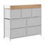 7-Drawer Metal Frame with Fabric Drawers