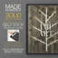 Impression encadrée Wooded White Christmas Collection B - Bois massif-667665344-667665347