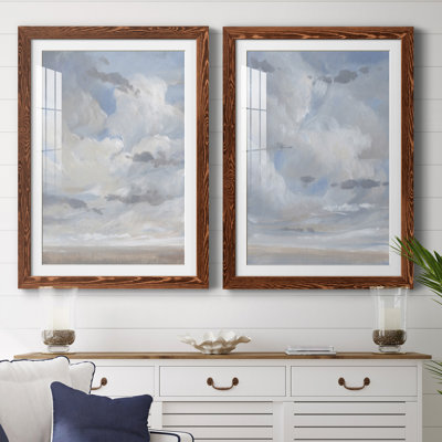 " Sky Blue I " 2 - Pieces Painting Print