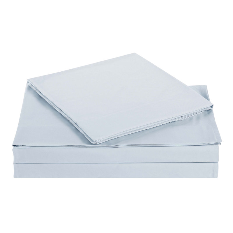 Turquoise Twin XL Solid Microfiber Polyester Kids Sheet Set