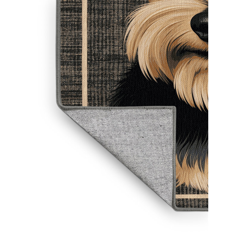 Tapis lavable pour chiens Affenpinscher, Carré 4 pi