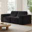 Canapé modulaire 83,6 po à 3 places en tissu chenille scintillant capitonné 83,6 po-1523495744