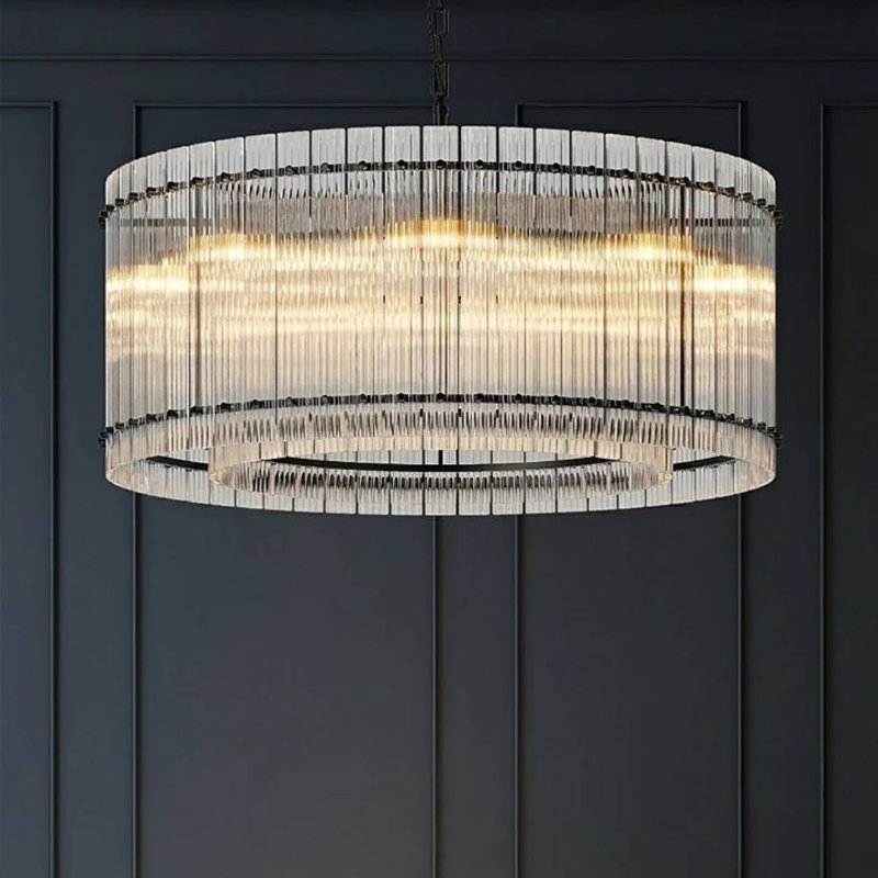 Lustre en verre (noir), Noir