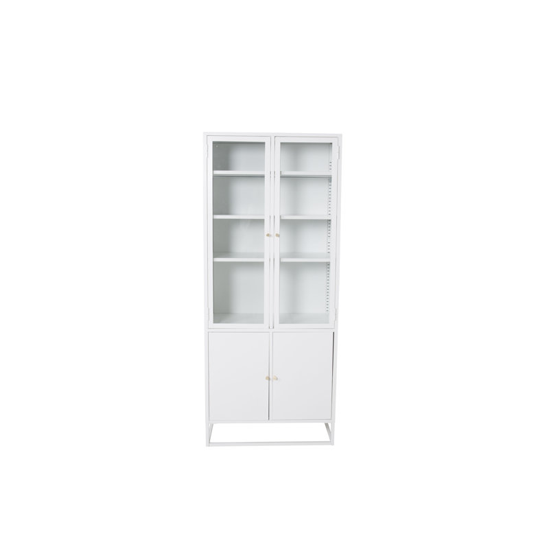 Isiah 190cm H x 80cm W Standard Bookcase, White