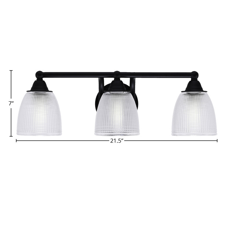 Barre d'éclairage de salle de bain 3 lumières Sinope