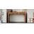 Rustic Console Table with Fluted Drawer Front, Entryway Table with Curved Corners & Thick Legs, Sturdy Sofa Table for Hallway & Living Room-1871060322