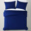 Literie 3 pièces texturée Southshore Fine Linens Pom-Pom bleu marine, avec 2 taies d'oreiller standard, fermeture éclair dissimulée et attaches aux coins-319530284-327740141