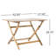 Table pliante en bois de 43,5 po de qualité extérieure