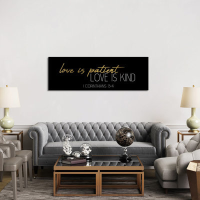 Love Is Panel by Kimberly Allen - Wrapped Canvas Panoramic Print