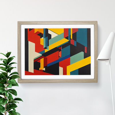 Abstract Bauhaus Art Vol.7 1 Piece Single Picture Frame Painting