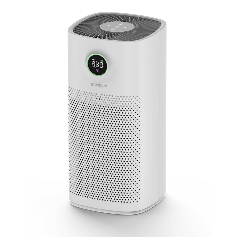 Grovpure Console Air Purifier with Germicidal Filter and Humidifier Function for 2500 cu. ft.