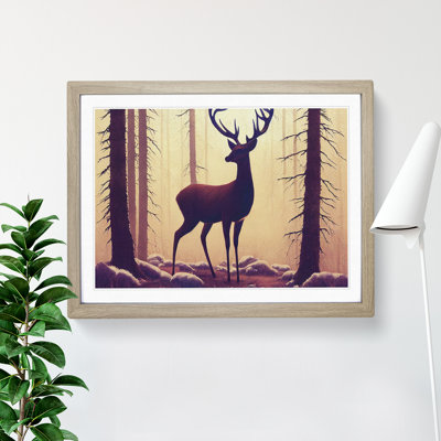 Elegant Stag Deer - Single Picture Frame Print